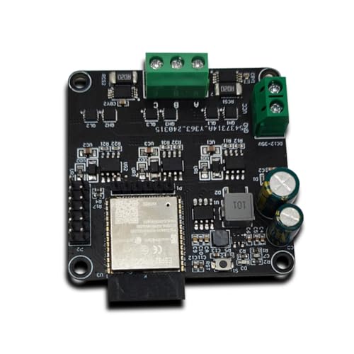 Asuinxurr ESP32 Módulo de placa de motor sin escobillas 20 A inalámbrico WiFi Bluetooth módulo de actualización FOC simple