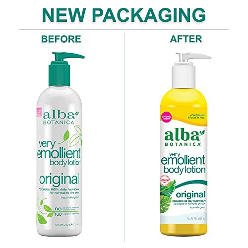 Alba Botanica Original Very Emollient Body Lotion, 12 Oz