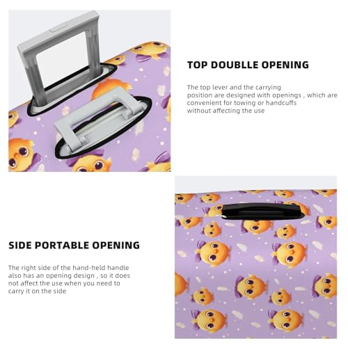 Luggage Cover Protector - Cute Bow Chick Print Suitcase Covers for Luggage Fit 25-28 Inch Suitcase4