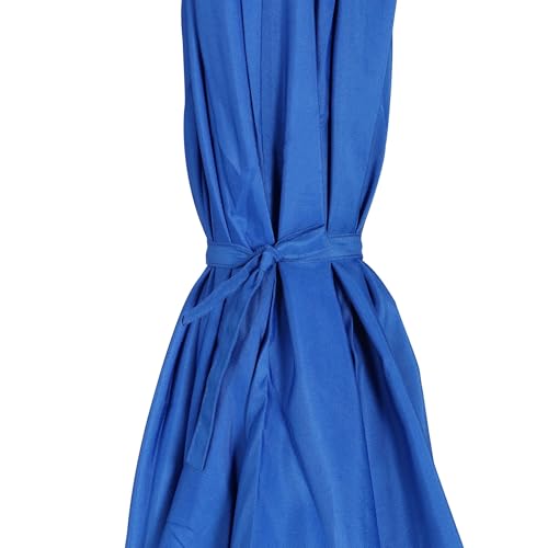 Image of Blissun 7.5 ft Patio Umbrella, Yard Umbrella, Outdoor Market Umbrella with Push Button Tilt Crank, Royal Blue