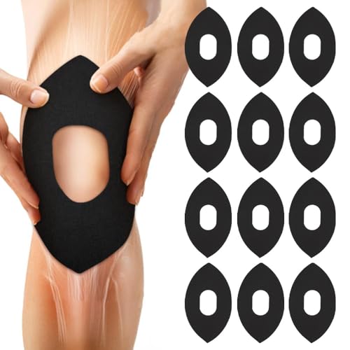 BKEPDY 12 Piezas Esparadrapo Deportivo Rodilla Precorte Impermeable Kinesiotape Gran Elasticidad Sujeción Muscular para Correr Nadar Baloncesto Yoga