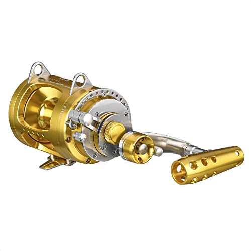 Gomexus Trolling Reel Shark Tuna Tournament Reel Smooth Durable 2 Speed 70lbs 30W 10 Tear Test