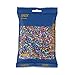 Produktbild Hama Perlen 201-90 Bügelperlen Beutel mit ca. 3.000 bunten Midi Bastelperlen mit Durchmesser 5 mm im Mix gestreift, kreativer Bastelspaß für Groß und Klein