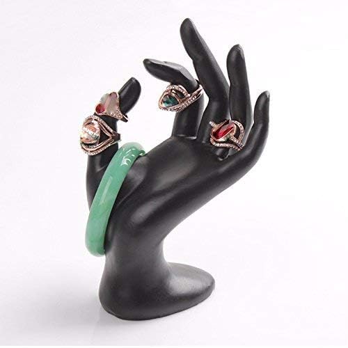 Image of morel MANNEQUIN OK HAND FINGER JEWELLERY GLOVE RING BRACELET DISPLAY STAND HOLDER MANNEQUIN PACK 2.(7INCH, BLACK)