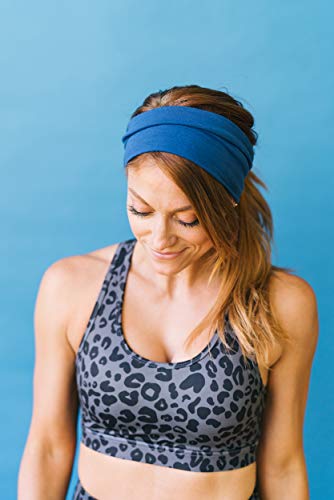 Image of Maven Thread Wide Workout Headbands for Women - Non-Slip Sweatbands for Gym, Running & Yoga