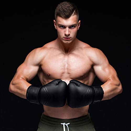 image for Trideer Pro Grade Boxing Gloves, Kickboxing Bagwork Gel Sparring Train