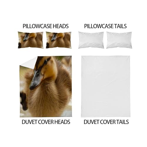 Housse de couette King microfibre de qualité supérieure Animaux Land imprimé 3D - 4