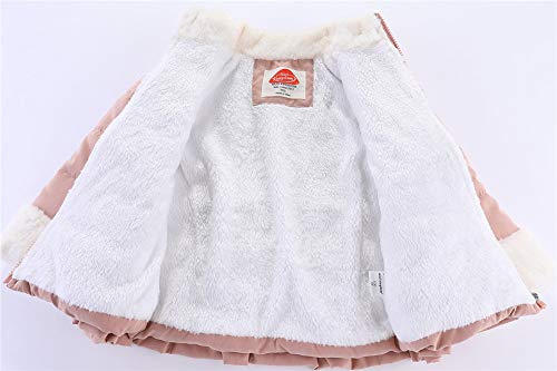 Mud Kingdom Ruffled Toddler Girls Jacket Coat Fur Lined Yellow 3T #TOP6