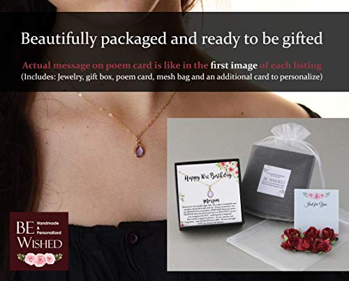 Personalized 10Th Birthday Gifts For Girls, Birthstone Necklace With Meaningful Message, 14K Gold Filled #TOP7