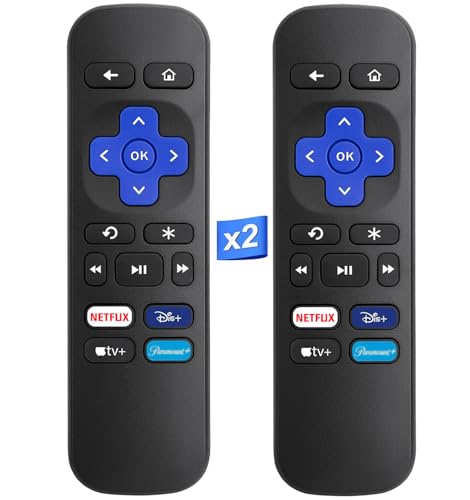(Pack of 2) Replacement Remote Control Compatible for Roku Express Box Player Premiere for R0KU 1 2 3 4 NOT for RokuStick or RokuTV