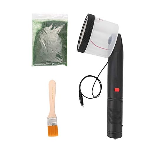 Aplicador de flocado maquina kit,aplicador de hierba estática aplicador flocado para mesa de arena de modelado