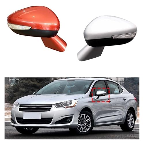Rétroviseur Citroën C4 II cassé solution manuelle gauche - 6