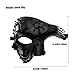 Nukinp Halloween Masquerade Mask for Womne Men Steampunk Cyborg Venetian Mask Half Face Punk Style Cosplay with Elastic Band for Halloween Costume Accessories Fashion Shows Night Club Birthday Par