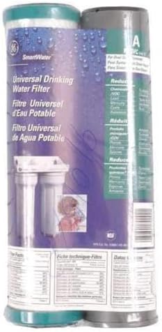 GE FXSVC Under Sink Water Filter, Replacement for Water Filtration System, Twice-Filtered Water, Reduces Sediment & Other Impurities from Water, Replace Every 6 Months, 2 Filters image 3