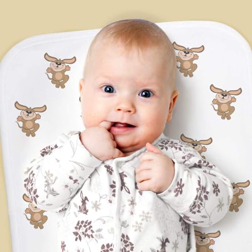 Azeeda 'Dancing Dog' Baby Burp/Wash Cloth (BC00031071)2
