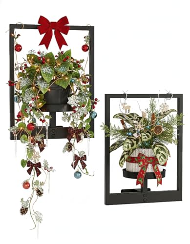 Bamworld Wandbehang Pflanzgefäße für Zimmerpflanzen 2 Set Wand...