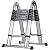 CORCI Telesladders, A-Frame Foldingladders Portablecopiladders for Engineemulti-Purpose Heavy Duty Extension Ladder 330Lbs Capacity/a/3.8M/12.5Ft