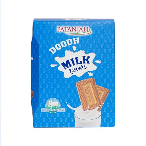 Patanjali Doodh Milk Biscuit (Pack Of 3) - 300g / 0.66 lb