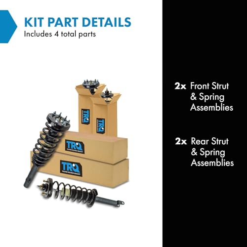 Image of TRQ Front and Rear Strut & Coil Spring Assembly Set Driver & Passenger Sides Compatible with 08-12 Honda Accord