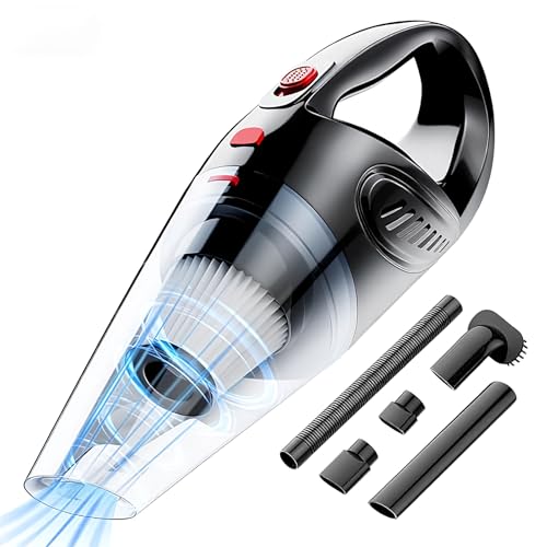 Image of Mini Handheld Vacuum for Car - Portable Hand Vacuum High-Powered | Lightweight & Low Noise Vacuum Hand Held, Strong Suction Easily Clean Dust & Hair with Washable Filter, Suit in Home /Car