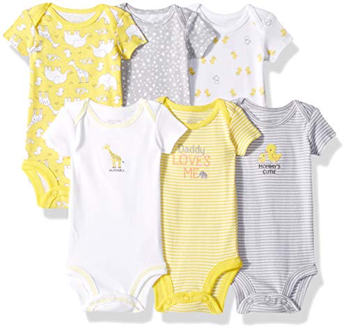 Image of Simple Joys by Carter's unisex-baby 6-pack Short-sleeve Bodysuit