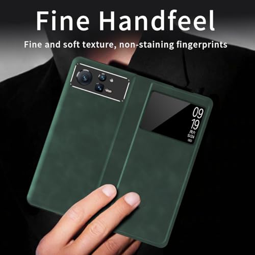 Coque magnétique Xiaomi Mix Fold 2 antichoc avec support en cuir rigide - 4