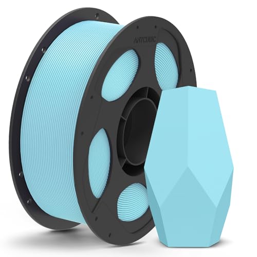 Image of ANYCUBIC Matte PLA Filament 1.75mm, 3D Printing PLA Filament 1.75mm Dimensional Accuracy + /- 0.02mm, 1KG Reusable Spool (2.2 lbs), Matte Ice Blue