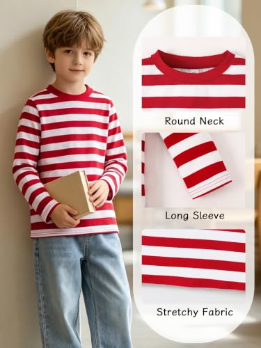 Image of Magic Park 6M-14Y Kid Striped T-Shirt Boys Cotton Tee Basic Top