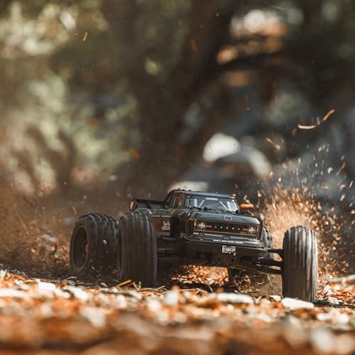Image of ARRMA RC Truck Outcast 4X4 4S BLX 1 /10TH 4WD Stunt Truck RTR (Battery and Charger Not Included), Gunmetal, ARA4410V2T3