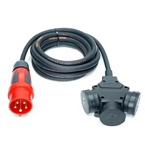 Event-Kabel CEE Verlängerungskabel Schuko-Verteilung 3-Fach