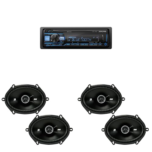 Alpine UTE-73BT Receptor Bluetooth con 2 pares de bocinas