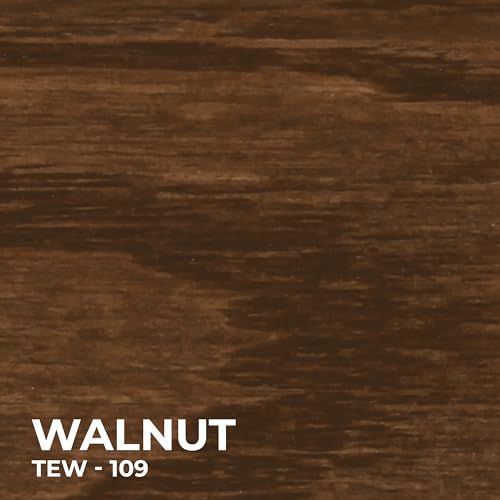 SamaN Interior Water Based Wood Stain - Natural Stain for Furniture, Moldings, Wood Paneling, Cabinets (Walnut TEW-109-12, 12 oz)