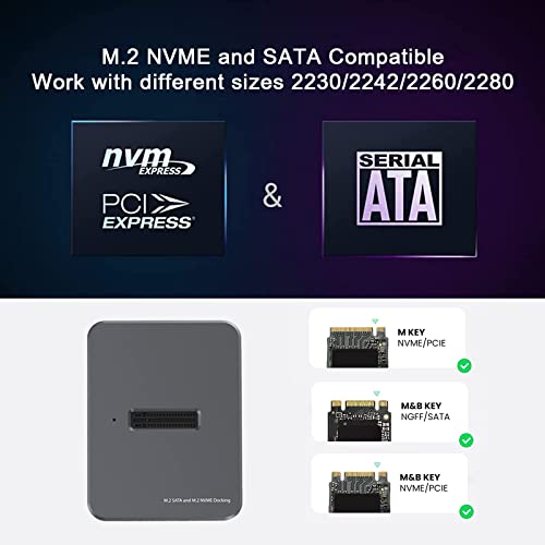 Cofre Externo USB C Para SSD M.2 NVME SATA USB 3.1 10Gbps miniatura 3
