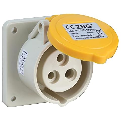 PRO ELEC 16A 110V Panel Mount Socket Cover