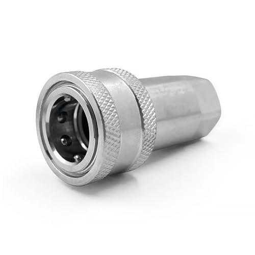 Image of 3 /8 inch NPT Thread ISO7241-1A Hydraulic Quick Disconnect Coupler /Quick Coupling Set with Dust Caps