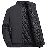 [Ｋａｙｉｙａｓｕ] ダウンジャケット メンズ ジャケット アウター ジャンパー ブルゾン 大きいサイズ 中綿 立ち襟 アウトドア 作業 防寒 軽量 無地 暖かい 秋冬 カジュアル(2XL グレー)