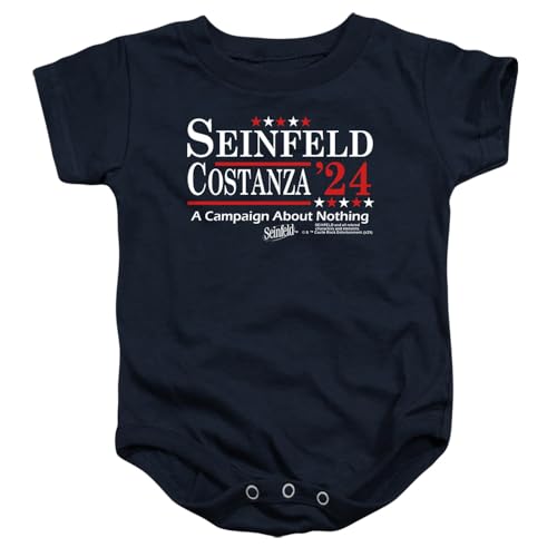 Seinfeld Election Tee Unisex Infant Snap Suit for Baby (6 Months) Navy