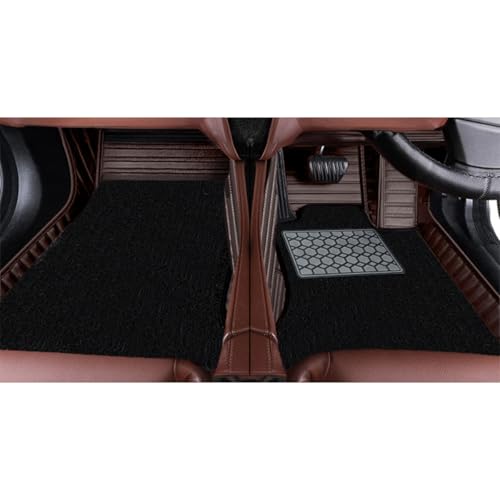 Image of Premium 9D Car Foot Mats |Waterproof & Dustproof | Anti-Skid Floor Mats for Car | Easy to Clean | Luxury Car Interior Mats Compatible with Mahindra XUV 3XO (Manual) 2024 - Coffee