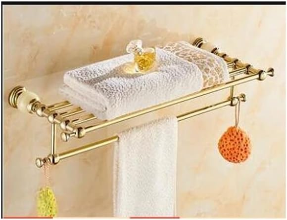 Shower Shelves Bathroom Accessories Set, Corner Shelf Paper Holder, Towel Bar, Soap Basket, Towel Rack, Towel Ring Bathing Accessories (Color : Towel Rack 1)