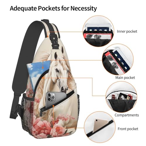 Mochila pequeña tipo bandolera deportiva negra para senderismo miniatura 4