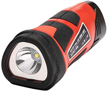 Flashlight Work Light for Milwaukee M12B2 10.8V-12V Battery, 3W 140LM Handheld Light Illumination lamp for Work at Night 48-11-2401 M12B2 M12B4 M12B6 C12B