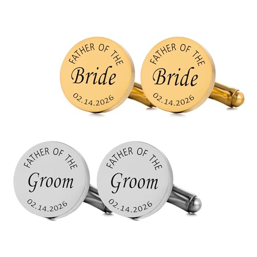 2 pares de mancornas personalizadas para hombre miniatura 2