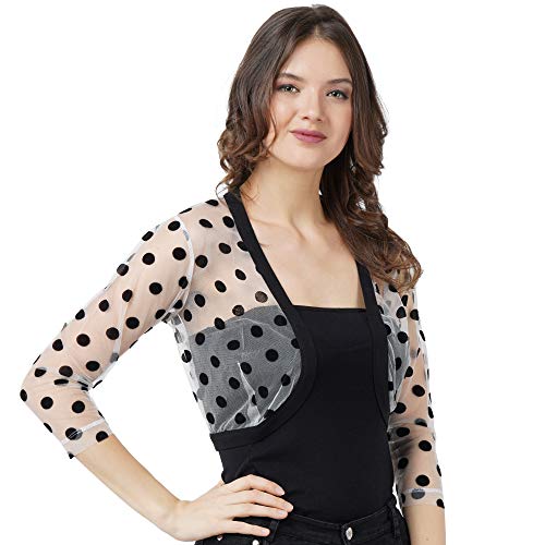 Image of PepTrends Women's Nylon Blend Collared Neck Shrug