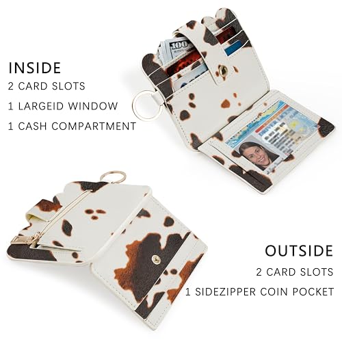 Image of Wristlet Wallet for Women with Keychain - RFID Card Holder Small Wallet Wristlet with Key Ring