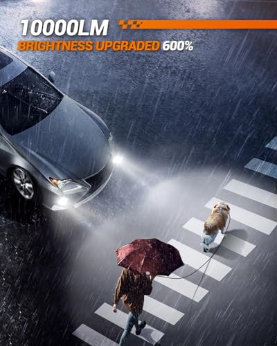 Image of SEALIGHT H10 9140 9145 LED Fog Light Bulbs or DRL, 10000LM Strong Penetration H10 LED Fog Lights 9145 LED Bulb 6500K White 600% Brightness H10 Fog Light Bulbs for Car, 3 Mins Plug & Play, Pack of 2