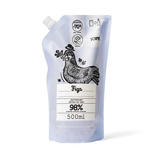 YOPE Recharge de lavage pour les mains | Hydratant | Allantoine | 98 % d'ingrédients d'origine naturelle | Végétalien | Parfum figuier 500 ml