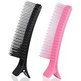IANFAN 2 Pcs Grip Clips for Hair Sectioning, Dual-Purpose Styling Hairs Cutting Clips Nonslip Hair Sectioning Clip for Styling, Cutting, Coloring, Extensions and DIY Accessories