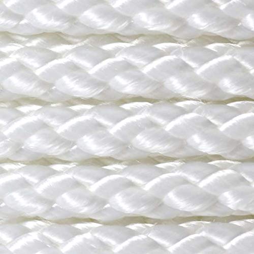 Image of KingCord | 200 ft x 3 /16 in Diamond Braid Nylon Starter Cord, 90 lb, White
