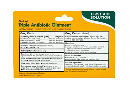 Thera Care Triple Antibiotic Ointment | First Aid | Infection Prevention and Protection | 1.0 oz | Topical Wound Care for Minor Scrapes and Cuts