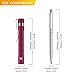 RovyVon Aurora A33 5000K LED Penlight, Max 180 Lumen, 3 Mode, Built-in 600mAh Battery, Type-C Rechargeable, Extra Long Use time, Medical Flashlight for Nurses Doctors Emergencies Outdoor(Red)